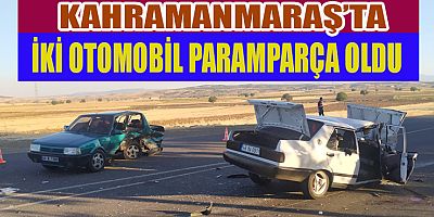 KAHRAMANMARAŞ’TA İKİ OTOMOBİL PARAMPARÇA OLDU: 7 YARALI