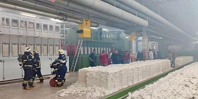 KAHRAMANMARAŞ’TA İPLİK FABRİKASINDA YANGIN
