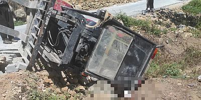 KAHRAMANMARAŞ’TA  İŞ MAKİNESİNİN ALTINDA KALAN İŞÇİ ÖLDÜ 