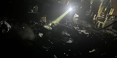 KAHRAMANMARAŞ’TA İŞ YERİ YANGINI