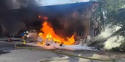 KAHRAMANMARAŞ’TA İŞYERİ YANGINI: 1 YARALI