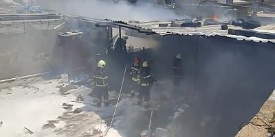 -KAHRAMANMARAŞ’TA İŞYERİ YANGINI KORKUTTU