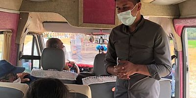 KAHRAMANMARAŞ’TA JANDARMA EKİPLERİ OTOBÜSLERDE SİVİL DENETİM YAPTI