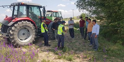 KAHRAMANMARAŞ’TA JANDARMA EKİPLERİ TRAKTÖR SÜRÜCÜLERİNİ UYARDI