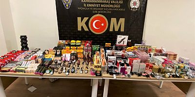 KAHRAMANMARAŞ’TA KAÇAK TİCARİ ÜRÜNLERE EL KONULDU