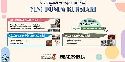 KAHRAMANMARAŞ’TA KADINLAR İÇİN YENİ DÖNEM: BÜYÜKŞEHİR ATÖLYELERİNDE BAŞVURULAR BAŞLADI