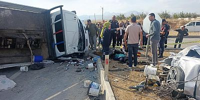 KAHRAMANMARAŞ'TA KAZA: 1 ÖLÜ, 7 YARALI