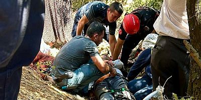 KAHRAMANMARAŞ’TA MOTOSİKLET ŞARAMPOLE UÇTU: 2 YARALI