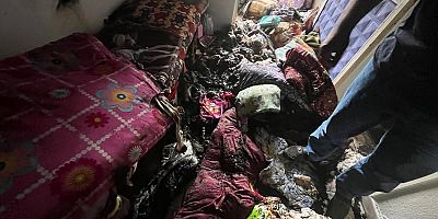 KAHRAMANMARAŞ’TA MÜSTAKİL EVDE YANGIN