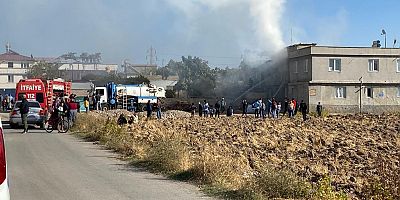 KAHRAMANMARAŞ’TA MÜSTAKİL EVDE YANGIN