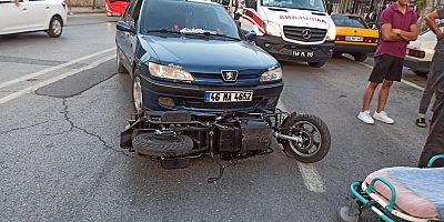 KAHRAMANMARAŞ’TA OTOMOBİL İLE ELEKTRİKLİ BİSİKLET ÇARPIŞTI: 1 YARALI
