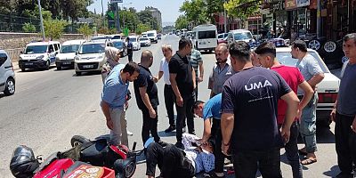 KAHRAMANMARAŞ’TA OTOMOBİL İLE MOTOSİKLET ÇARPIŞTI: 1 YARALI 