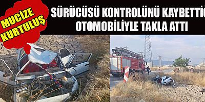 KAHRAMANMARAŞ’TA OTOMOBİL PARAMPARÇA OLDU