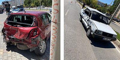 KAHRAMANMARAŞ’TA OTOMOBİL PARK HALİNDEKİ ARACA ÇARPTI: 2 YARALI