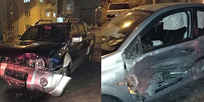 KAHRAMANMARAŞ’TA OTOMOBİL PİKAP ÇARPIŞTI: 1 YARALI