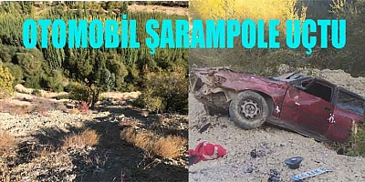 KAHRAMANMARAŞ’TA OTOMOBİL ŞARAMPOLE UÇTU: 1 YARALI