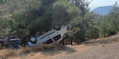 KAHRAMANMARAŞ’TA OTOMOBİL TAKLA ATTI: 2 YARALI