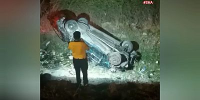 KAHRAMANMARAŞ’TA OTOMOBİL TAKLA ATTI: 2 YARALI