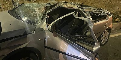 -KAHRAMANMARAŞ’TA OTOMOBİL TAKLA ATTI: 2 YARALI