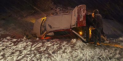 KAHRAMANMARAŞ’TA OTOMOBİL TAKLA ATTI: 2 YARALI