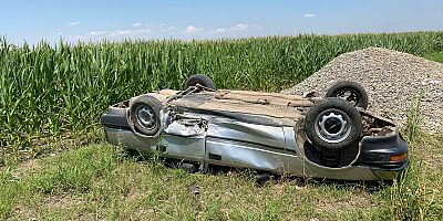 KAHRAMANMARAŞ’TA OTOMOBİL TAKLA ATTI: 3 YARALI