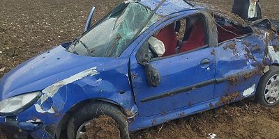 KAHRAMANMARAŞ’TA OTOMOBİL TAKLA ATTI: 3 YARALI