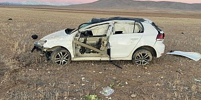 KAHRAMANMARAŞ’TA OTOMOBİL TAKLALAR ATARAK DURABİLDİ