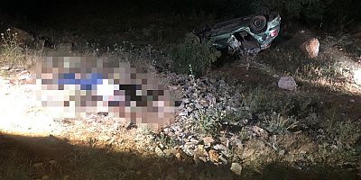 KAHRAMANMARAŞ’TA OTOMOBİL UÇURUMA YUVARLANDI: 1 ÖLÜ