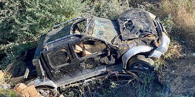 KAHRAMANMARAŞ'TA PİKAP TAKLA ATTI: 1 YARALI