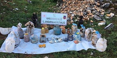 KAHRAMANMARAŞ’TA PKK’YA AİT DEPO BULUNDU