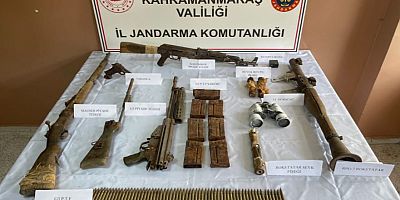 KAHRAMANMARAŞ’TA PKK’YA AİT SİLAH DEPOSU BULUNDU