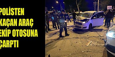 KAHRAMANMARAŞ’TA POLİSTEN KAÇAN ARAÇ EKİP OTOSUNA ÇARPTI: 1 YARALI