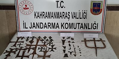 KAHRAMANMARAŞ'TA ROMA DÖNEMİNE AİT DİNİ SEMBOLLER ELE GEÇİRİLDİ