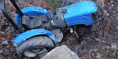 KAHRAMANMARAŞ’TA ROPS DEMİRİ SÜRÜCÜNÜN HAYATINI KURTARDI
