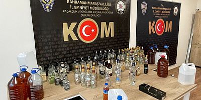KAHRAMANMARAŞ’TA SAHTE ALKOL İMALATHANESİNE BASKIN