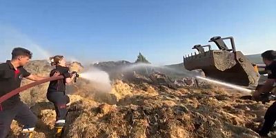 -KAHRAMANMARAŞ’TA SAMANLIK YANGINI