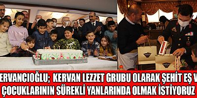 KAHRAMANMARAŞ’TA ŞEHİT ÇOCUKLARI  KERVANHAN TESİSLERİNDE  KARNE SEVİNCİ YAŞADI