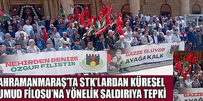 KAHRAMANMARAŞ’TA STK’LAR TEK YÜREK: ULUSLARARASI SULARDA MÜDAHALE KABUL EDİLEMEZ