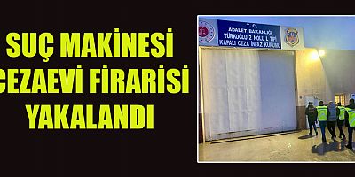 KAHRAMANMARAŞ'TA SUÇ MAKİNESİ CEZAEVİ FİRARİSİ YAKALANDI