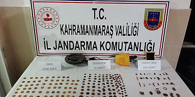 KAHRAMANMARAŞ’TA TARİHİ ESER OPERASYONU: 2 KİŞİ GÖZALTINA ALINDI