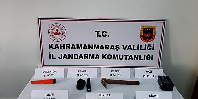  KAHRAMANMARAŞ’TA TARİHİ ESER OPERASYONU: 3 GÖZALTI