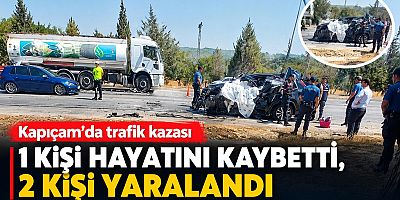 KAHRAMANMARAŞ'TA TRAFİK KAZASI : 1 ÖLÜ, 2 YARALI 