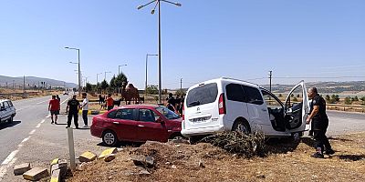 KAHRAMANMARAŞ’TA  TRAFİK KAZASI KORKUTTU