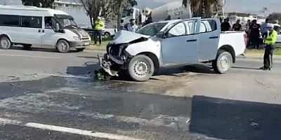 KAHRAMANMARAŞ’TA  TRAFİK KAZASI KORKUTTU