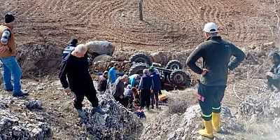 KAHRAMANMARAŞ’TA TRAKTÖR DEVRİLMESİ SONUCU BİR KİŞİ ÖLDÜ