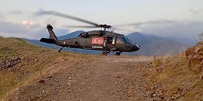 KAHRAMANMARAŞ’TA UÇURUMA DÜŞEN VATANDAŞ ASKERİ HELİKOPTERLE KURTARILDI