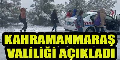 KAHRAMANMARAŞ’TA YARIN OKULLAR TATİL



 Kahramanmaraş’ta etkili olan kar yağışı sonrası