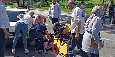 KAHRAMANMARAŞ’TA YAYA GEÇİDİNDE YAŞLI KADINA OTOMOBİL ÇARPTI