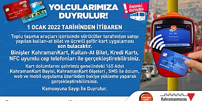 KAHRAMANMARAŞ’TA YOLCULARA ÖNEMLİ DUYURU!