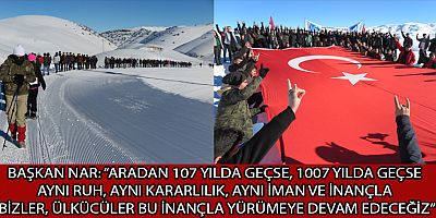 KAHRAMANMARAŞ ÜLKÜ OCAKLARI SARIKAMIŞ ŞEHİTLERİ İÇİN YÜRÜDÜ